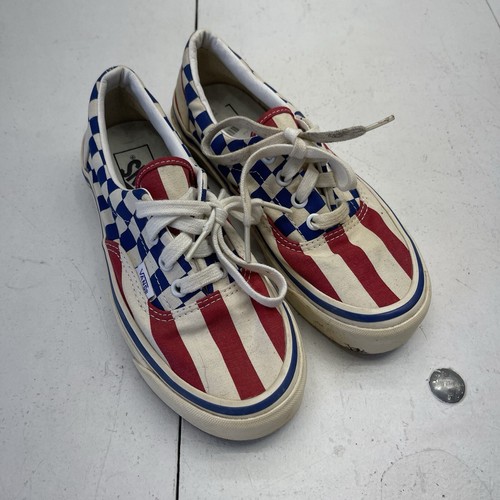 Sneakers Vans epoca bandiera americana a righe a quadri uomo taglia 4 5 donna taglia 6