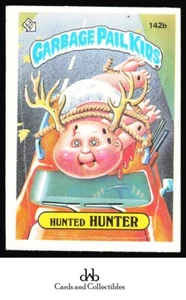 1986 Topps Garbage Pail Kids Serie 4 #142b Hunted Hunter Muy buena impresión2 - Imagen 1 de 2