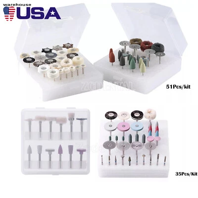 Fresas de pulido de diamante dental HP Kit Disc Brush para cerámica de porcelana - Image 1 of 4