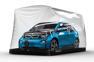 "CUBIERTA DE BURBUJAS DE COCHE CÁPSULA AMAZON 157,48"" x 82,68"" x 82,68" - Imagen 1 de 18