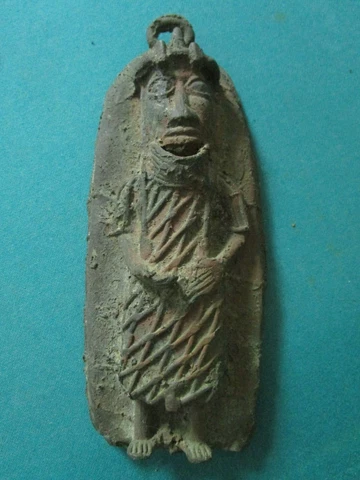 ANTIQUE SALVAGE CAST IRON FINIAL WALL DECOR 9" Cover