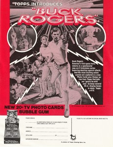Topps 1979 Buck Rogers Trading Card Dealer Sell Sheet Sale Ad  EXC to N/Mint