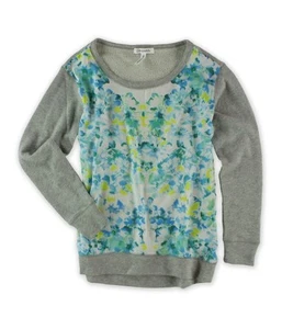 Aeropostale Womens Floral Silk Front Embellished T-Shirt - Picture 1 of 1