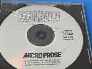 Sid Meier's Colonization: Create A New Nation CD-ROM Game Microprose 1994 - Picture 1 of 7