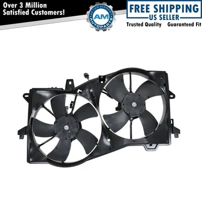 Cubierta del motor del ventilador de refrigeración del radiador doble AJ5115025B para 02-06 Mazda MPV MP-V furgoneta Foto 1 de 3