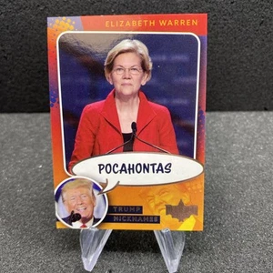 Decision 2020 Trading Cards TRUMP NICKNAMES Elizabeth Warren - Pocahontas #NN1 - Picture 1 of 2