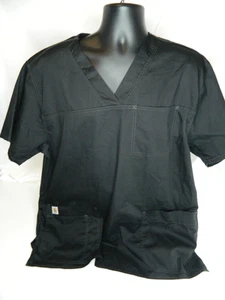 Carhartt Shirt Mens XL Classic Fit Ripstop Bi-Swing 4 Pocket V-Neck Work Top - Picture 1 of 10