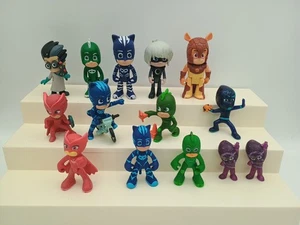 PJ Masks Figuren & 2 stapelbare Ninjalinos Figuren lila Glitzer Lot 14 - Bild 1 von 8