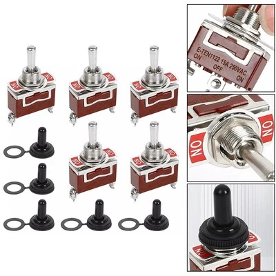Waterproof and Dustproof 5PCS Momentary Toggle Switches Heavy Duty 3 Pin - Image 1 of 4