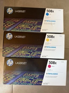 Lot Toner HP 508X Laserjet Cyan , Magenta, Jaune  - Afbeelding 1 van 2