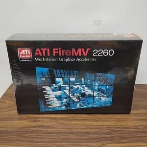 NEW ATI AMD FireMV 2260 256MB Dual DisplayPort Low Profile Video Card SEALED Box - Picture 1 of 8