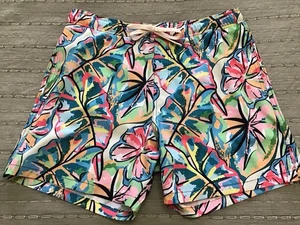 Neu MALIBU by DRILL Clothing Herren Badeanzug, Tropical FLoral, LARGE  - Bild 1 von 6