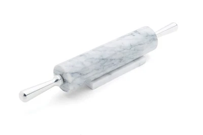 8648 Marble Rolling Pin and Base with Aluminum Handles, 2.5 x 17.5 x 3 inches... - Image 1 of 4