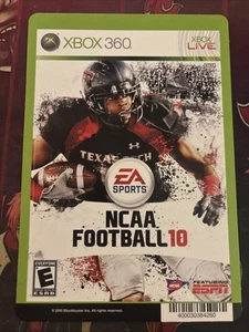 NCAA Football 10 EA Sports XBox 360- Blockbuster Promo Shelf Display Card ONLY - Picture 1 of 1