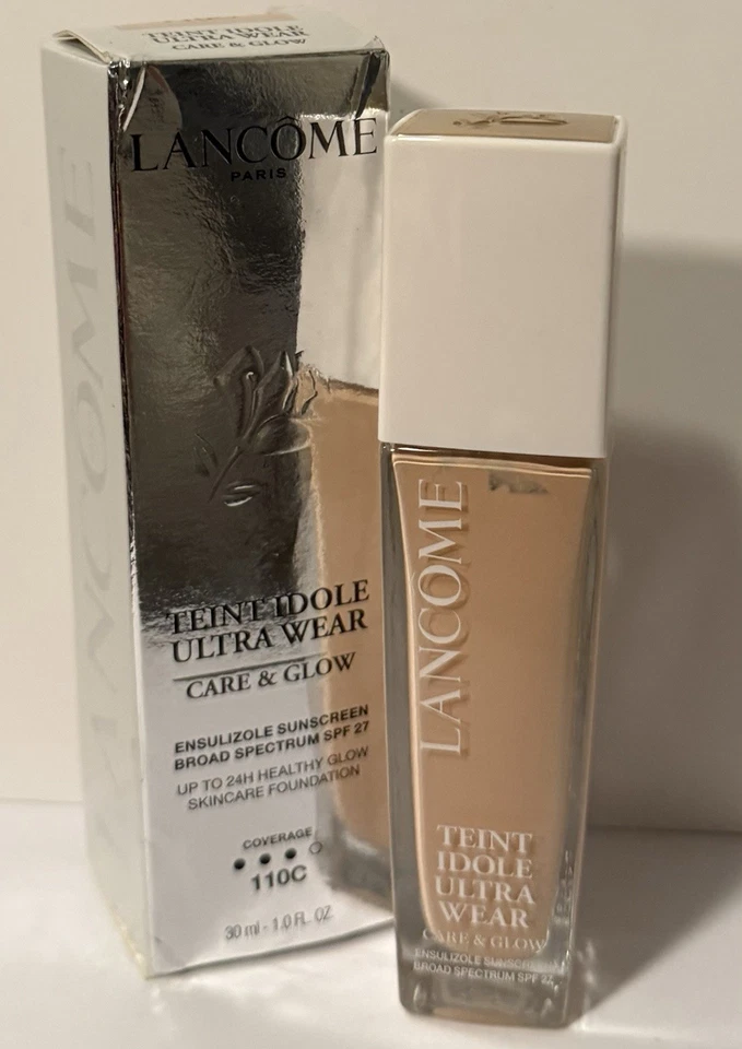 Lancome Tent Idole Ultra Wear Care & Glow Skincare Foundation Nib - 110C - Image 1 of 1