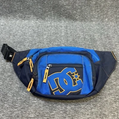 DC Shoes CO Fanny Waist Hip Pack Bag Blue Yellow Skater Polyester Adjustable - Image 1 of 4