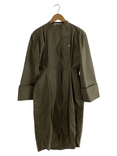 LOEWE abito manica lunga cotone kaki taglia 38 donna