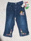 Y2K  Dora the Explorer Nick Jr Girls Clothes SZ 4/5 Denim Jeans Embroidered VTG 