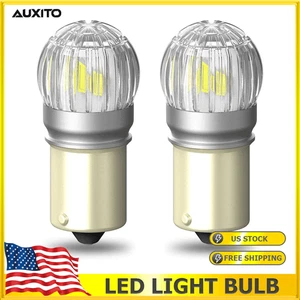 AUXITO Super Bright LED 1156 P21W Reverse Backup Light White Bulb 6000K 2US LN - Picture 1 of 9