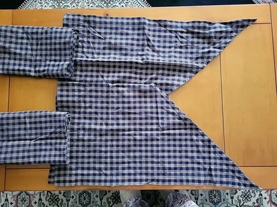 Lote de 4 piezas de cenefas Park Designs Sturbridge azul marino Swag par cortinas azules ventana Foto 1 de 4