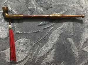 Pipa de fumar tradicional coreana (Gombangdae) con fines ornamentales de 7 pulgadas de largo. - Imagen 1 de 2