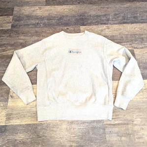 Vintage Champion Reverse Weave Logo Baumwolle Polyester Pullover Sweatshirt Herren M - Bild 1 von 7