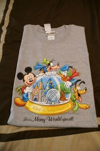Vintage Walt Disney World It’s A Merry World After All T-Shirt Sz XL - Picture 1 of 5