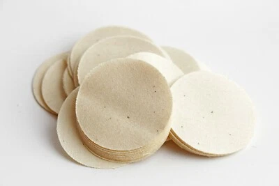 .60-.69 CAL 1 1/2" ROUND .020" THICK DRY SHOOTING PATCHES / QTY. 500 / EMSS6201F - Image 1 of 4