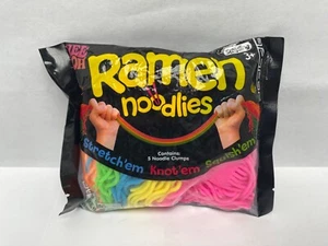 NeeDoh Ramen Noodlies New In Package Fidget Multicolor Toy WMRNL 5 Noodle Clumps - Picture 1 of 9