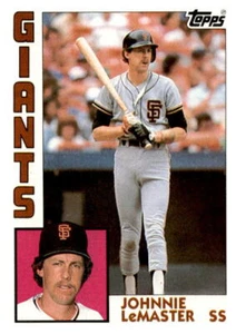 Johnnie LeMaster 1984 Topps #663 en muy buen estado - Imagen 1 de 2
