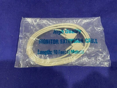 10ft Serial Cable Male to Female RS232 Extension 9 Pin Straight Through NOS - Image 1 of 3
