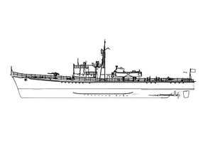 SSMODEL  RHWS350011 1/350  Military Model Kit IJN Type K-8 No.13 Kusentei - Picture 1 of 6