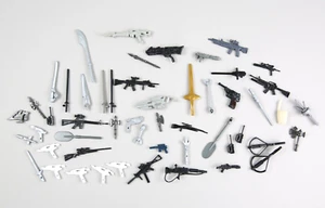 Vtg Power Rangers Sword Gun toy accessory Lot Weapons MMPR Gi Joe Star Wars etc - Picture 1 of 8