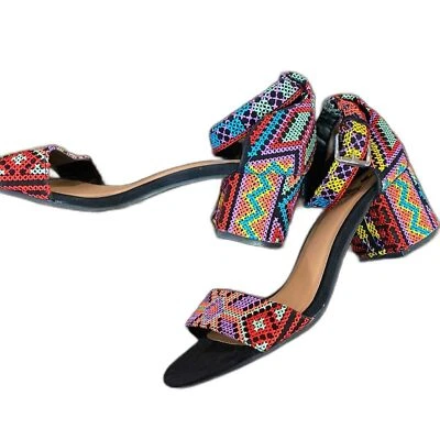 Tacones Faryl by Fairylrobin coloridos en bloque Foto 1 de 4