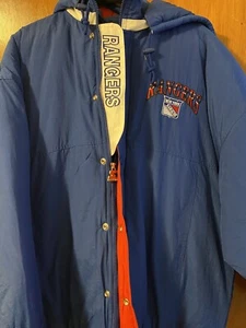 New York Rangers Starter Jacke Full Zip Kapuze NHL Hockey Vintage  - Bild 1 von 8