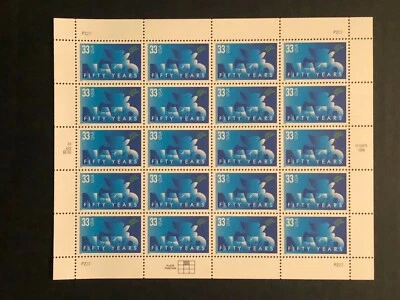 US #3354 NATO Full Pane (20) Stamps (Free Shipping) - Image 1 of 2