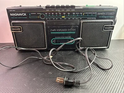 Boombox analógico vintage Magnavox D8060 probado funcionando 15,5" W x 7" H Foto 1 de 4