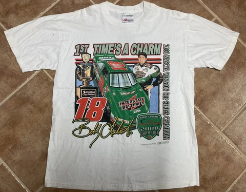 Vintage Bobby Labonte Competitors View Interstate 2000 Champ NASCAR Shirt Mens L Cover