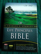 The Charles F. Stanley Life Principles Bible NKJV Study ( HARDCOVER) LIKE NEW