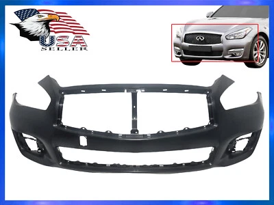 For 2015-2019 Infiniti Q70 Q70L Front Bumper Cover 620224AM0H - Image 1 of 4