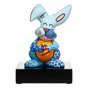 Figurka Goebel Romero Britto - Blue Rabbit, figurka dekoracyjna Zając Pop Art Porcelana 32 cm - Zdjęcie 1 z 1