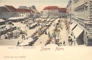 CROATIA - Zagreb (Agram) - Jelacicev trg - Picture 1 of 2