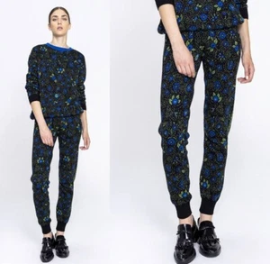 Ivko Pantalon Fleurs Noir Bleu 192571 - Bild 1 von 5