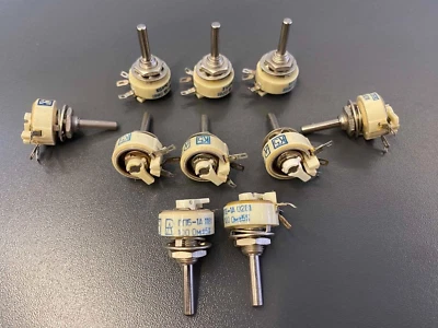 Keramik Draht gewickeltes Potentiometer 1 Watt PPB-1A 100 Ohm. 10 Stück. NOS. - Bild 1 von 4