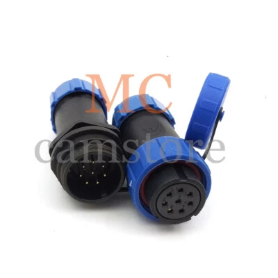 SP21 8Pin Waterproof Electrical Cable Wire Connector,Circular Connector 5A 500V - Image 1 of 4