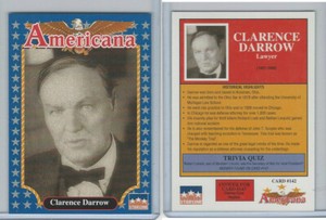 1992 Starline, Americana, #142 Clarence Darrow