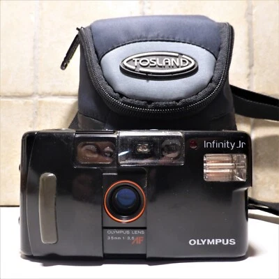 OLYMPUS Infinity Jr AF Fotocamera Analogica Vintage Compatta Point&Shoot 35mm - Immagine 1 di 4