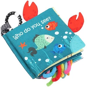 Fish Baby Books Toys Touch Feel Cloth Crinkle Books for BabiesBaby Infant Toy... - Picture 1 of 8