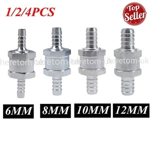 6mm 8mm 10mm 12mm Aluminium Valves Alloy Fuel Non Return One Way Check Valve - Picture 1 of 13