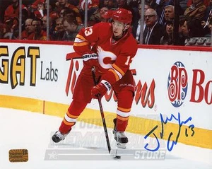 Johnny Gaudreau Calgary Flames Signed Autographed Throwback Jersey 8x10 H - Picture 1 of 1